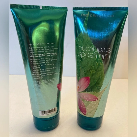 Bath & Body Works Eucalyptus Spearmint Ultra Body Cream Lot - Picture 2 of 2